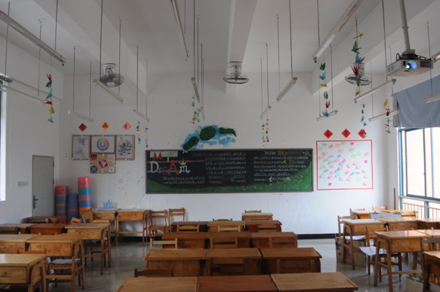 （圖一）13室內設計1班在課室美化比賽中折桂