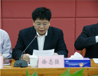 （圖二）市總工會副主席徐志強(qiáng)同志講話